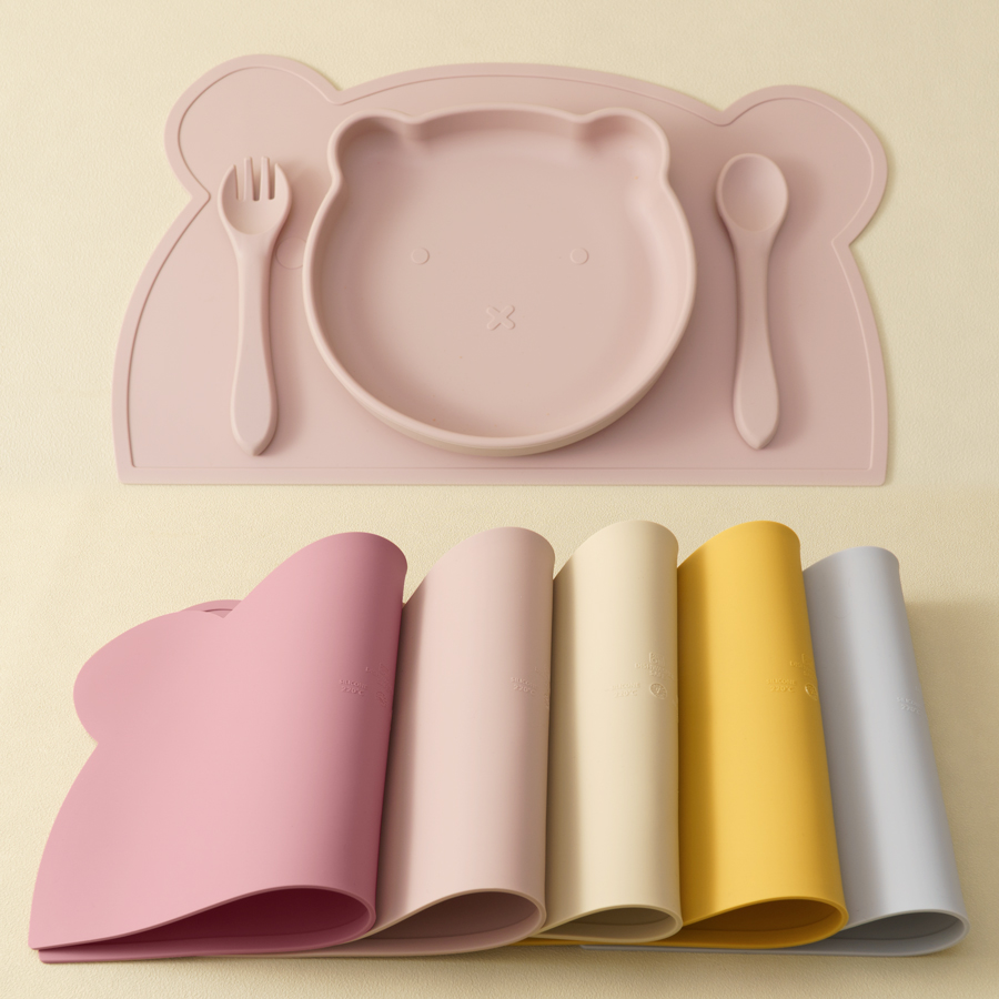 Baby Food Menu - BPA 무료 4PCS 실리콘 어린이 식기