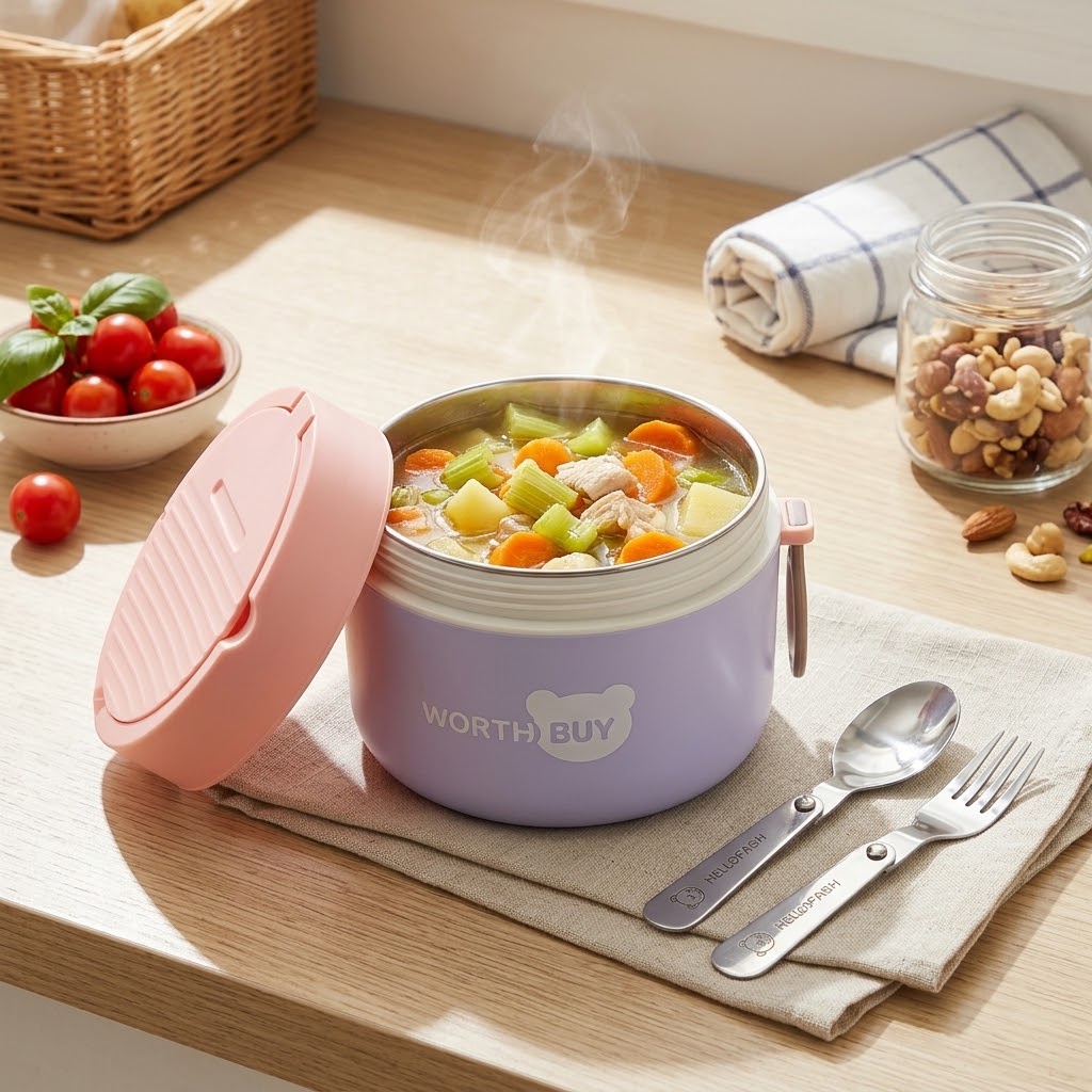 Baby Food Warmer - 304 스테인리스 스틸 보온 도시락 어린이