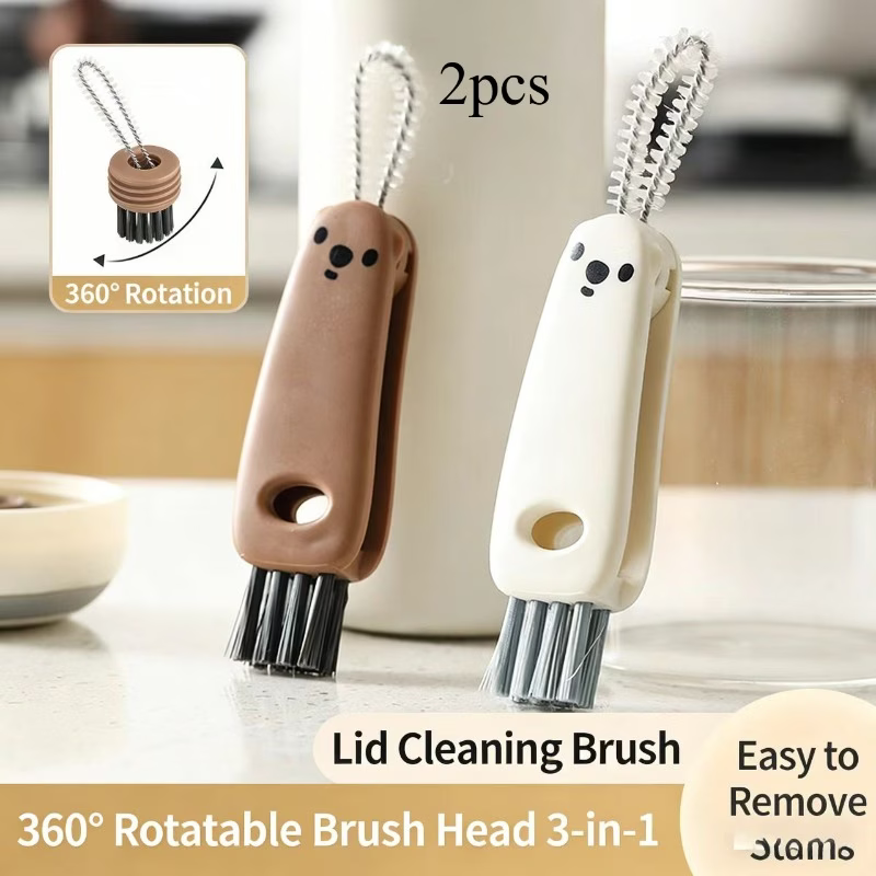 2Pcs 다기능 컵 뚜껑 청소 브러시, 물컵, 아기 젖 - Baby Food Jars With Lids 리뷰 및 가격